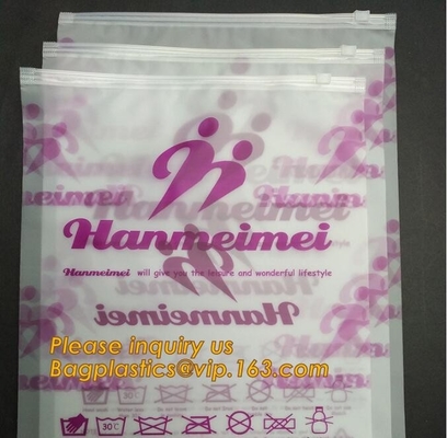 De douane drukte Dikke Plastic Poly de Zakken Dikke Plastic Polyzakken van de Ritssluitings Waterdichte Schuif voor bagplastic swimwear/bikini,