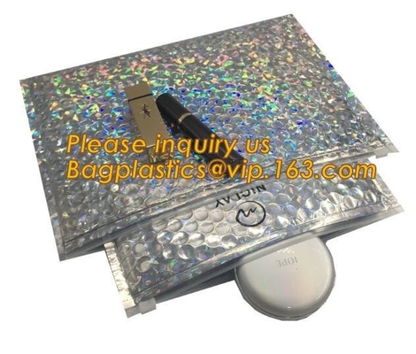 nam metaalholographi van de luchtpost gouden opgevulde bel mailer/Zip lockkk-de zak van de de schuifbel van de bellenzak, Holografische Fabriek toe