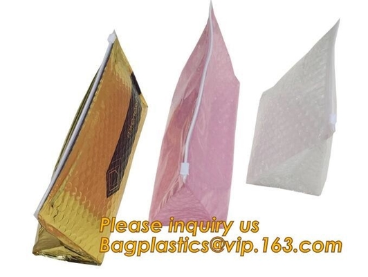 De kosmetische Roze Schuif vulde Zak/Zilveren Zip lockkk-Zak met Bel, de Opgevulde Folie van het Enveloppen Goedkope Aluminium Holografische op Zip lockkk