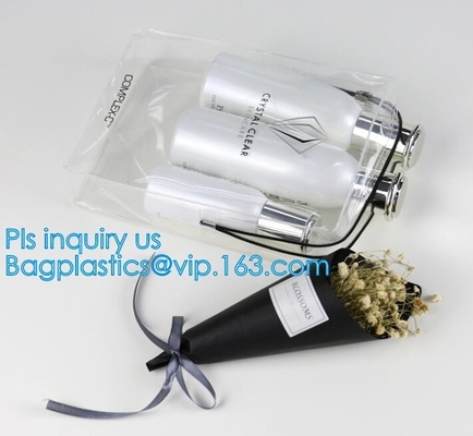 kosmetische zak van pvc van de make-upzak draagt de mini duidelijke, pvc-de Zak van de Zakkentote clear transparent cosmetic travel van de make-upzak, behandelt