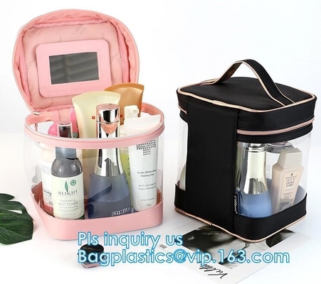 zak van pvc van bevorderingsZip lockkk de kosmetische, de vinyl costmetic zak van pvc voor verpakking, Kosmetische Zak met Ritssluitingssuikergoed Carry Bag, pakken