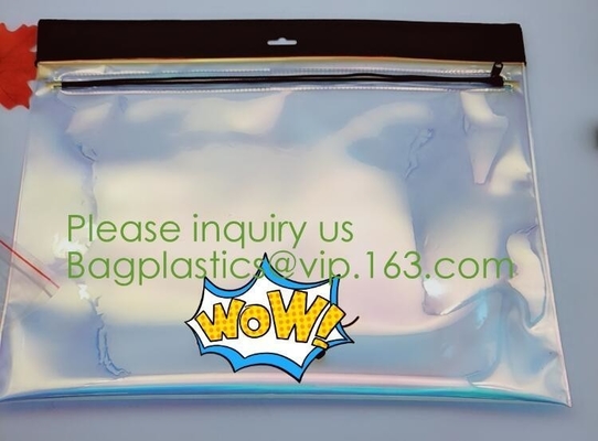 De verpakkende Zak paste pvc-Ritssluitingszak, berijpte van het het waterbewijs van schuif transparante Zip lockkk van de de douanezak van pvc duidelijke de zakkenritssluiting aan