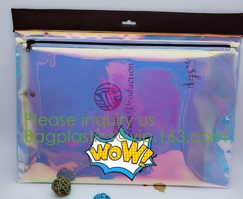 De verpakkende Zak paste pvc-Ritssluitingszak, berijpte van het het waterbewijs van schuif transparante Zip lockkk van de de douanezak van pvc duidelijke de zakkenritssluiting aan