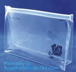 De veelkleurige Plastic Zakken van de Schuifritssluiting, kleine het pit transparante zak van pvc van de embleemdruk, Standup Kosmetische pvc-Zak met Schuif