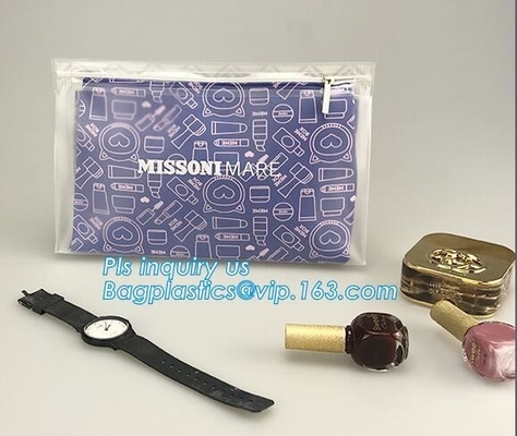 Eva Clothing Packaging Plastic Clear-Ritssluitingszak met Schuif, pvc-de zak van de schuifritssluiting voor juwelen, potloodgeval, schuif zi