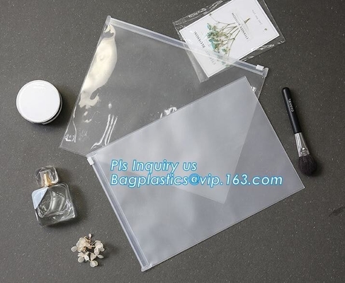 De vlakke het Type van Zakzak Duidelijke zak van de SchuifZip lockkk van pvc Plastic, de swimwear verpakkende zakken van Eva, de zakken van de schuifritssluiting voor handdoek, gleed
