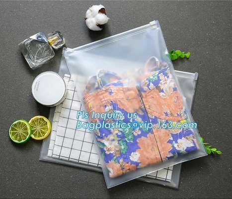 De vlakke het Type van Zakzak Duidelijke zak van de SchuifZip lockkk van pvc Plastic, de swimwear verpakkende zakken van Eva, de zakken van de schuifritssluiting voor handdoek, gleed
