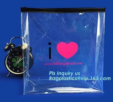 doet de ritssluitings plastic zakken voor verpakking, de Reis van Zip lockkk van de Opslagzak van de de Diaverbinding van de Ritssluitingsklep de Verpakkingszak voor Cosmeti in zakken