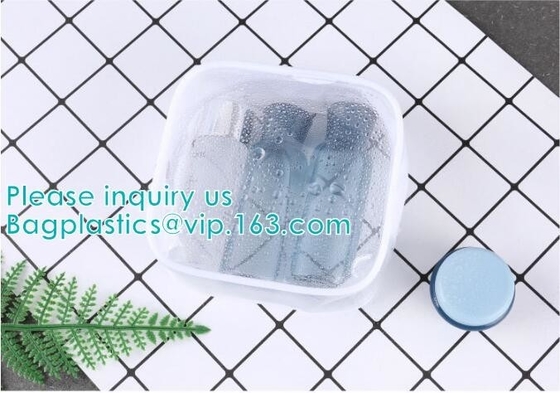 schitter pvc-make-upzak voor meisje, Toiletry van OrganisatorPouches ToteTravel Kosmetische Zak van Zakken de Transparante pvc, handvatdrager