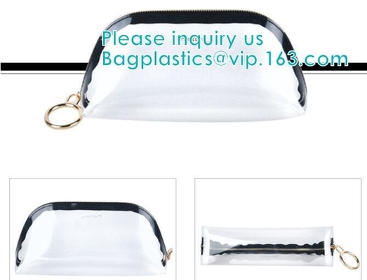 de de buiszak van pvc van het cilinderpit met hangt haak voor de make-upzakken van pvc van het opslagondergoed draagbare, de Plastic pa van Buis Cilindrische pvc