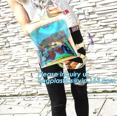 De volwassen van de de Rugzakstudent van het Jonge geitjesneon Duidelijke Plastic Transparante Rugzak van New Bag School, de rugzak van het manierneon, RUGZAK, PAC