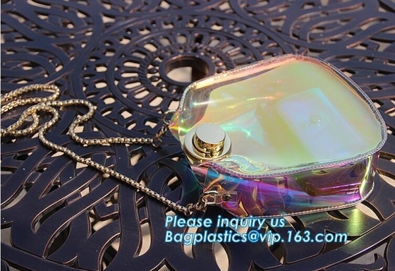 van het de universiteitsmeisje van manierdames van het de zomerstrand van de gelei duidelijke pvc van de de handtasschouder de kettingszak, de Transparante Totalisator van pvc van Maniervrouwen
