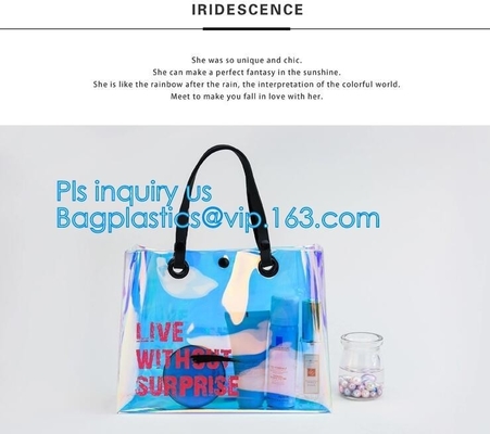 handtas van pvc van de damevrouw vormt de kosmetische, Duidelijke Plastic pvc-Handtassen voor Vrouwen, de kosmetische zak van Handtassenpvc, HANDVAT, CARRIE
