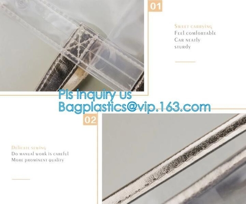 De Zak van pvc van Tote Bag Clear Shoulder van het douanestadion met Ritssluiting, pvc-van de de zak duidelijke transparante gelei van de brievenemmer de schoudertotalisator