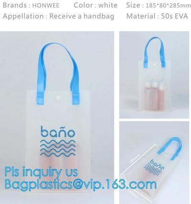 Strand Lash Package Tote Shoulder Bag met Binnenlandse Zak, Aangepast Groot Duidelijk pvc Tote Bag Beach Bag, Water Resistan
