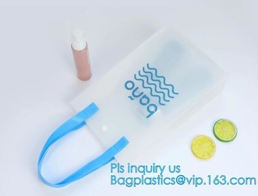 Strand Lash Package Tote Shoulder Bag met Binnenlandse Zak, Aangepast Groot Duidelijk pvc Tote Bag Beach Bag, Water Resistan