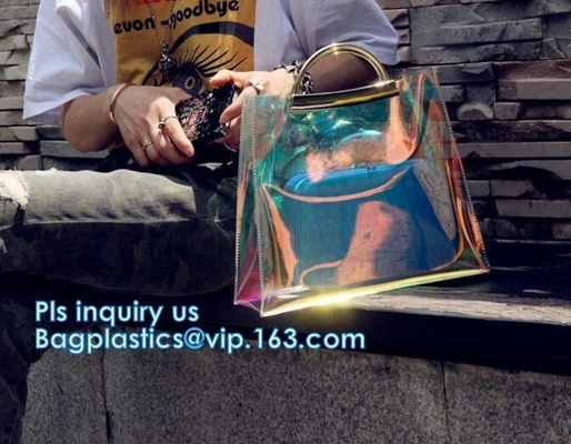 de aangepaste duidelijke pvc-handtas van de totalisatorzak, In Dame Handbags met de Schouder Tote Bag, Envelophandtas Ha van het Ritssluitingshandvat