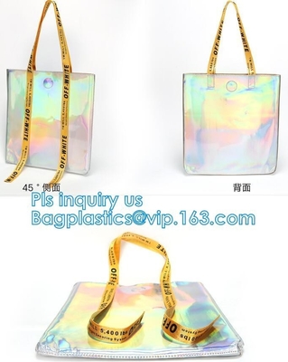 De handtasschouder Tote Makeup Bag, de Schouderzak DIY Transparant Tote Bag, pvc van pvc van het de Zomerstrand Duidelijke zwemt de Pa van de Schouderzak