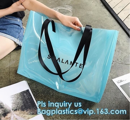 van de de ritssluitingsbikini van pvc de transparante kosmetische zak, totalisatordame die waterdicht pvc transparante strandzak, strandzak het zwemmen zwemmen