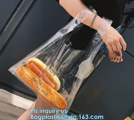 Pvc Tote Bag For Beach Shopping, het handvatzak van de Hologramdame, de Zakbeurs van de Handtasschouder het Winkelen van strandtote bag transparent