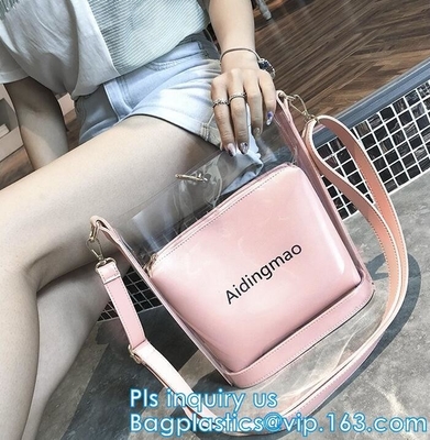 Van de handtas de Transparante pvc van maniervrouwen zak van de het Strand enige schouder Duidelijke, vrouwenhandtas, pvc-de zak van de de vrouwentotalisator van handtasdames