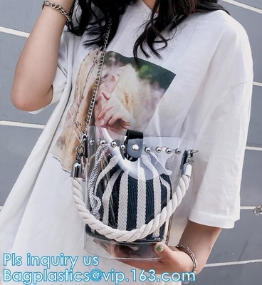 De Handtaspvc Tote Bag Waterproof Handbag, de Levendige handtas van druk promotiepvc, pvc van pvc van manierdames brandmerkte handtas