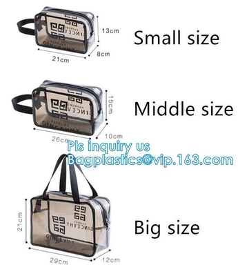 kosmetische de zak duidelijke kosmetische zak van pvc met pvc-ritssluitingszak, het Muntstukorganisator Makeup Costmetic Bag, Make-up Cosmeti van het Potloodgeval