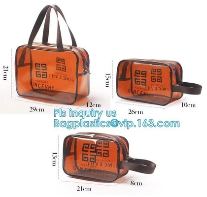 kosmetische de zak duidelijke kosmetische zak van pvc met pvc-ritssluitingszak, het Muntstukorganisator Makeup Costmetic Bag, Make-up Cosmeti van het Potloodgeval