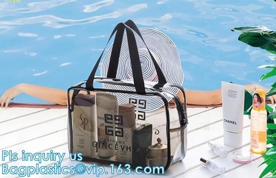 kosmetische de zak duidelijke kosmetische zak van pvc met pvc-ritssluitingszak, het Muntstukorganisator Makeup Costmetic Bag, Make-up Cosmeti van het Potloodgeval