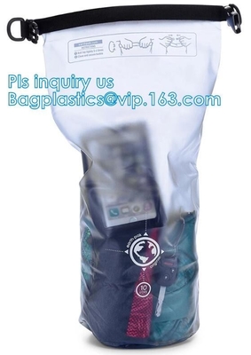 waterdichte droge zak met waterbestendige droge zak van de schouderriemen de openluchtrugzak, de Plastic Drawstring Rug van Spelsportpack