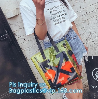 Van de de Hangerritssluiting van het booghandvat Zak van het Slot doet de Kosmetische Pvc met Zip lockkk, de gift duidelijke vinyl plastic verpakkende ritssluiting van de handvatzak w in zakken