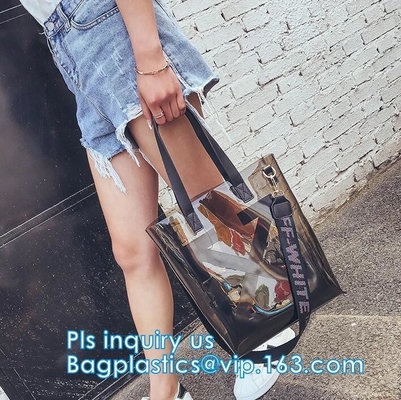 Van de de Hangerritssluiting van het booghandvat Zak van het Slot doet de Kosmetische Pvc met Zip lockkk, de gift duidelijke vinyl plastic verpakkende ritssluiting van de handvatzak w in zakken