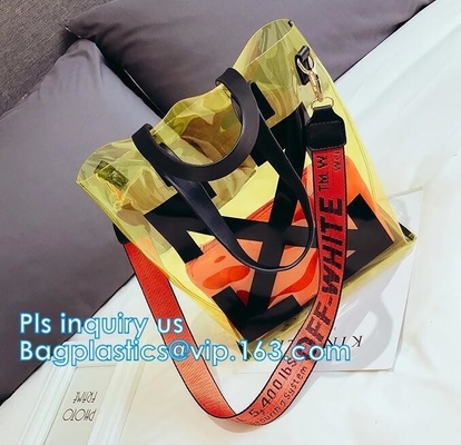 Van de de Hangerritssluiting van het booghandvat Zak van het Slot doet de Kosmetische Pvc met Zip lockkk, de gift duidelijke vinyl plastic verpakkende ritssluiting van de handvatzak w in zakken