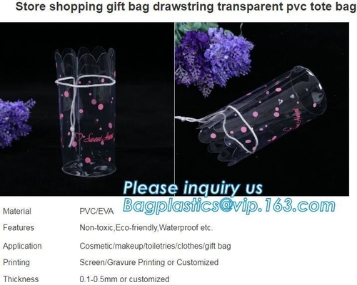 bevorderingsorganza drukte de mini van de het Suikergoed verpakkende gift van Handtas100% biologisch afbreekbare pvc Plastic Zak, promotie of advertisi
