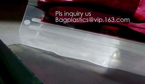 PE & pp-van pvc voorziet de lange kettingspe dubbele kleur ritssluiting van een flens die voor ritssluitings plastic zakken wordt gebruikt, de wasmachine van de douaneritssluiting flang