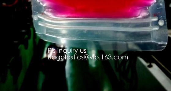PE & pp-van pvc voorziet de lange kettingspe dubbele kleur ritssluiting van een flens die voor ritssluitings plastic zakken wordt gebruikt, de wasmachine van de douaneritssluiting flang