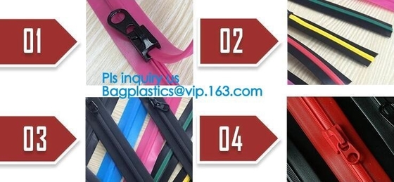 multi gekleurde transparante plastic gemakkelijke scheurritssluiting, sluitingspe ritssluiting van de zak de duidelijke pers lok, reclosable persritssluiting