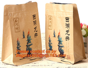 Het Document van foliekraftpapier passen de Verpakkende Zakken Doypack van de Zakkokosnoot met Duidelijk Venster, het Voedsel van 500g 1kg 16oz Ziplockk Verpakkingszak aan