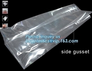 Het kleine Transparante Plastic Voedsel van de Cellopartij paste opp de vierkante zakken van de blokbodem voor suikergoedverpakking aan, bodem opp plastiek