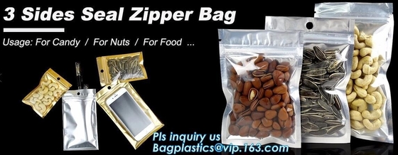 Omhoog drukte de Tribune van de snacks Plastic zak op Ritssluitingszak met Venster, 1 pond500g In het groot douane Zip lockkk-de zaktribune van de zakritssluiting