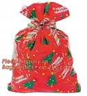 De Kerstmisgift van de voedselrang doet Rode de Gravuredruk in zakken van de Zak Plastic Jumbofiets