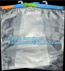 Zak van de hanger de Plastic Haak voor Verpakking op Festivallen, van het het bedblad van Hangerpvc de verpakkende zak met knopen, Kantoorbehoeften Vastgestelde Transp