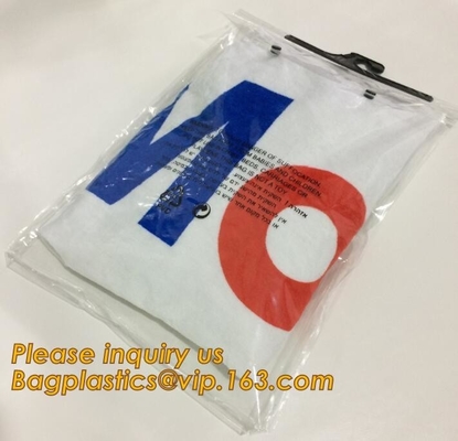 waterdichte swimwear bagwithhanger van pvc/pvc-bikinizak/plastic de zak swimwear bagease van Zip lockkk van de bikini verpakkende zak plastic