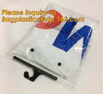 waterdichte swimwear bagwithhanger van pvc/pvc-bikinizak/plastic de zak swimwear bagease van Zip lockkk van de bikini verpakkende zak plastic