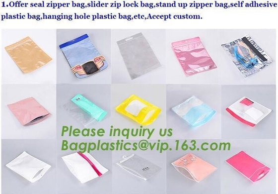 hangerzak met ritssluiting op de hoogste, Berijpte Zip lockkk-de hangerzak van zakeva PVC voor kleren, de vorst drawstring zak van EVA, Froste