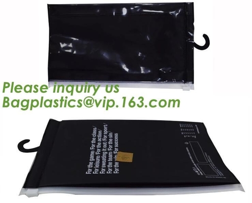 Berijpte Zip lockkk-de hangerzak van zakeva PVC voor kleren, de vorst drawstring zak van EVA, Berijpte Plastic EVA Garment Packing Bag zi