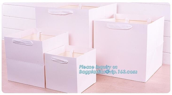 Milieuvriendelijke Kraftpapier-document Bloemzak, bloemdocument verpakkingsboodschappentas, gift dragende zak, Customcolor-de kruidenier van het het levenskledingstuk