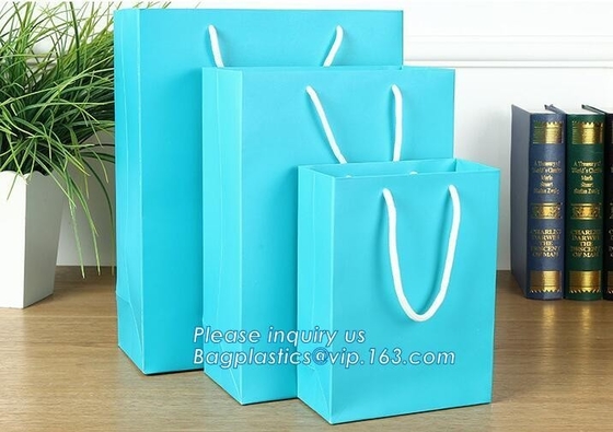 Milieuvriendelijke Kraftpapier-document Bloemzak, bloemdocument verpakkingsboodschappentas, gift dragende zak, Customcolor-de kruidenier van het het levenskledingstuk