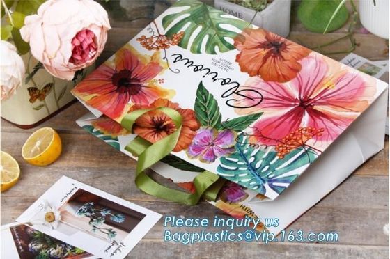 Van de de fabrikanten matte laminering van China het document van de Kerstmisgift zak met katoenen handvat, Nieuw Ontwerp Wit Met de hand gemaakt Document Zakpak