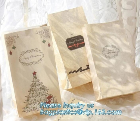 Aangepaste het Document van Browd Kraftpapier het Winkelen Zak met Handvatten voor Kleding, OEM Douane die Kleine Kerstmiswhit drukt van de Luxegift